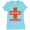 nude beach   lifeguard Ladies Fitted T-Shirt