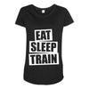 v5 eat sleep train Maternity Scoop Neck T-shirt