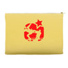 eric cantona, kungfu, manu Accessory Pouches