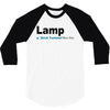 lamp   brick tamland likes this facebook thumbs up mens white t shirt 3/4 Sleeve Shirt