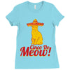 cinco de meow cinco de mayo Ladies Fitted T-Shirt