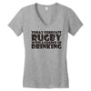 rugby (2) Women's V-Neck T-Shirt