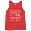 i talk to my boxer! Tank Top