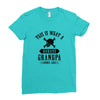 This is What a Badass Grandpa Looks Like Ladies Fitted T-Shirt