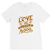 me love my dog V-Neck Tee