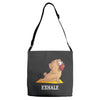 yoga pug exhale Adjustable Strap Totes