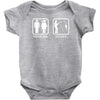 fishing   problem solved mens funny Baby Bodysuit