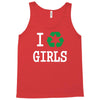 i recycle girls slogan text funny baseball jersey Tank Top