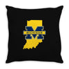indiana for michigan Throw Pillow