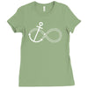infinity knot anchor rope Ladies Fitted T-Shirt
