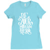 be your own hero Ladies Fitted T-Shirt
