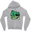 green ranger bulbasaur Zipper Hoodie