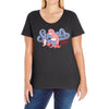 sports sloth Ladies Curvy T-Shirt