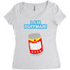 i am duff man homer cult funny retro Women's Triblend Scoop T-shirt