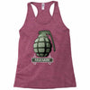 hand grenade military army Racerback Tank