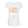 I Can I Will End Of The Story Maternity Scoop Neck T-shirt