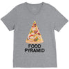 pizza lover's food pyramid V-Neck Tee