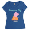 peppa pig mommy pig Women's Triblend Scoop T-shirt