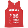 Yes To Sex! Tank Top