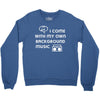 i come with music Crewneck Sweatshirt