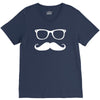 mustache glasses nerd V-Neck Tee