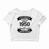 Premium Vintage 1950 Crop Top