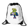 monster cartoon character 14 Drawstring Bags