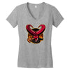 lil hellboy Women's V-Neck T-Shirt