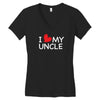 I Love My Uncle Women's V-Neck T-Shirt