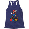 run, mario run Racerback Tank