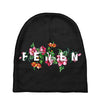 Femen with Flowers Baby Beanies