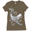 the squid vs Ladies Fitted T-Shirt