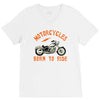 motorcycles born to ride V-Neck Tee