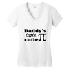 daddy little cuttie Women's V-Neck T-Shirt