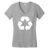recycle Women's V-Neck T-Shirt