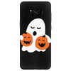 pumpkin with boo Samsung Galaxy S8 Case
