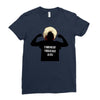 khabib nurmagomedov silouhette Ladies Fitted T-Shirt