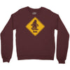 big foot xing big foot crossing sasquatch Crewneck Sweatshirt