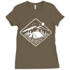camp mode on Ladies Fitted T-Shirt