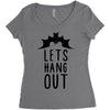 lets hang out Women's Triblend Scoop T-shirt