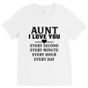 I Love You Aunt V-Neck Tee