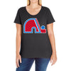quebec nordiques Ladies Curvy T-Shirt