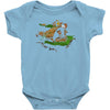 the tree, the raccoon Baby Bodysuit