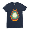 Totoro Retro Ladies Fitted T-Shirt