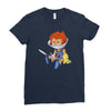 lion ow Ladies Fitted T-Shirt