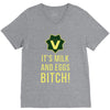 milk and eggs V-Neck Tee