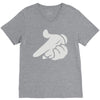 mickey hands gun V-Neck Tee