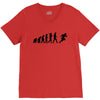 evolution of a rugby player t shirt top all black mens V-Neck Tee