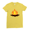 fire Ladies Fitted T-Shirt