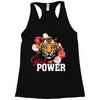 Girl Power White Write Racerback Tank